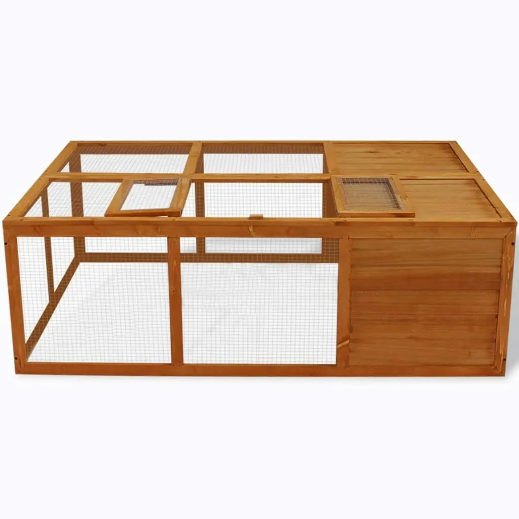 Outdoor Foldable Wooden Animal Cage 170221