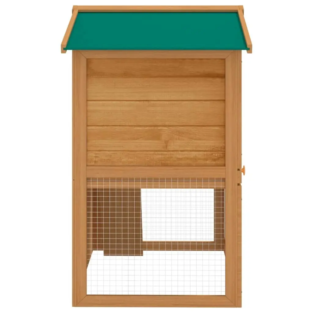 Outdoor Rabbit Hutch Small Animal House Pet Cage 3 Doors Wood 170160