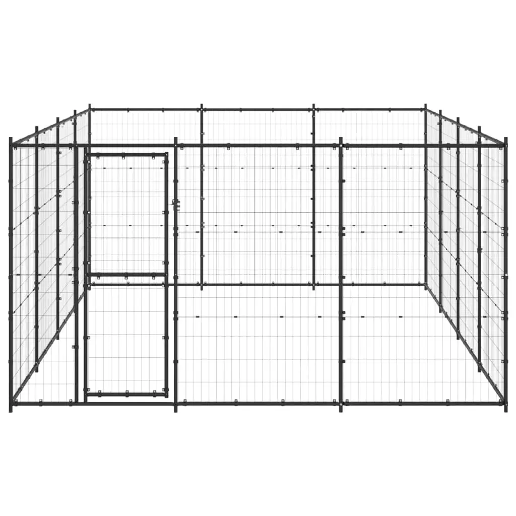 Outdoor Dog Kennel Steel 14.52 mÂ² 3082313