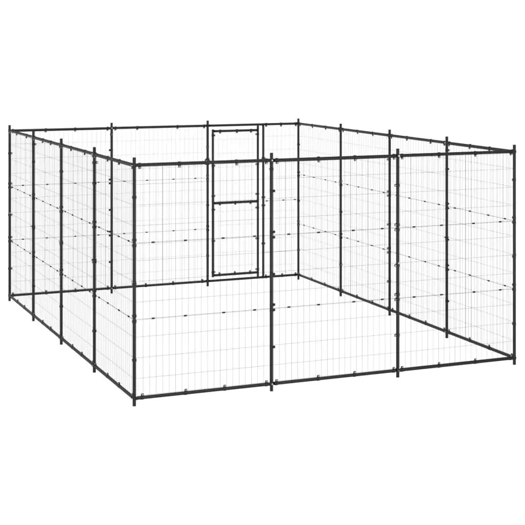 Outdoor Dog Kennel Steel 14.52 mÂ² 3082313