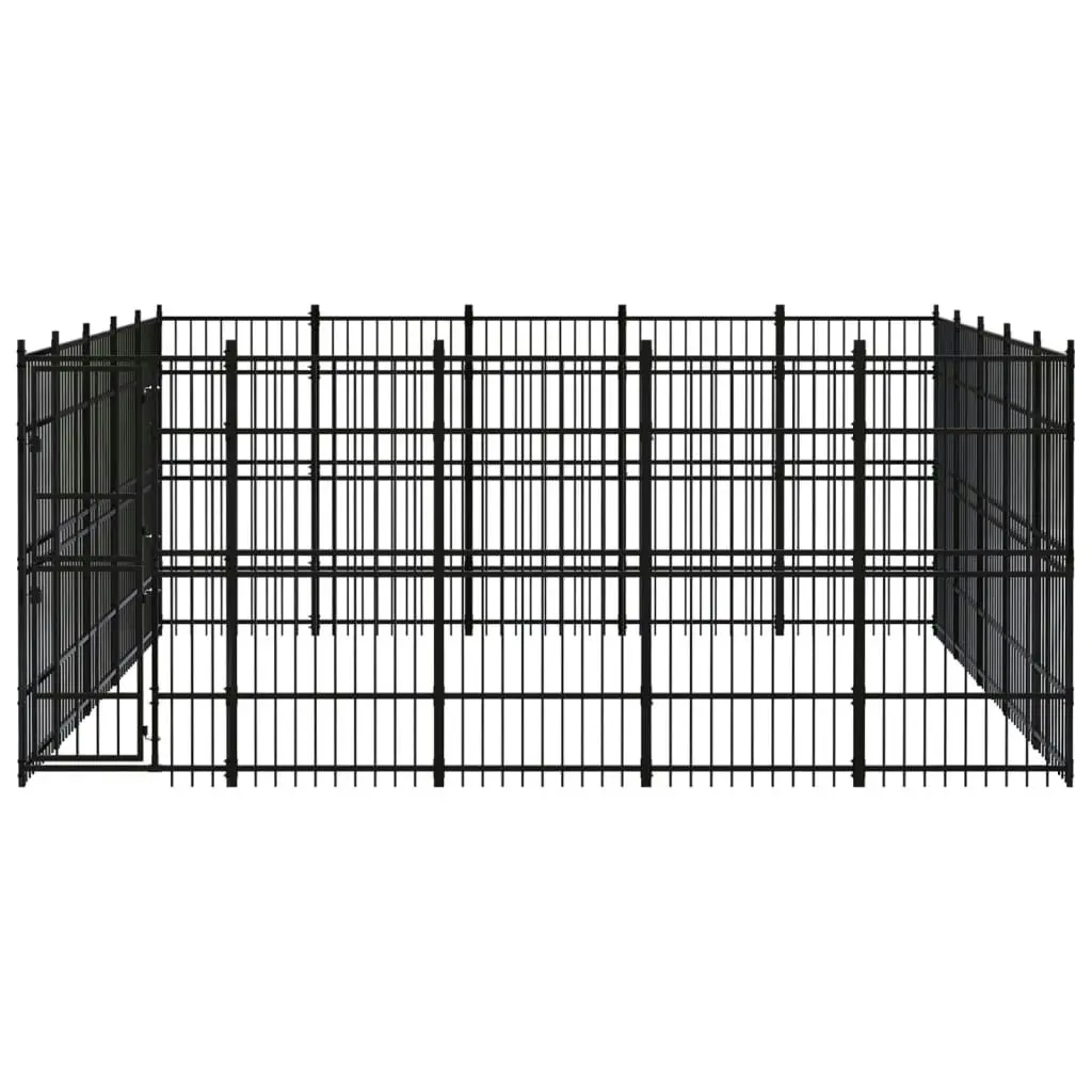 Outdoor Dog Kennel Steel 23.04 mÂ² 3097989