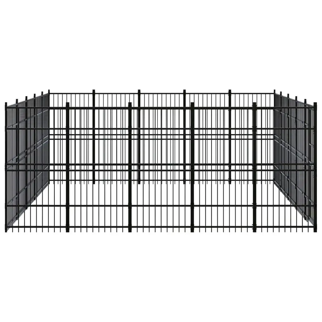 Outdoor Dog Kennel Steel 23.04 mÂ² 3097989