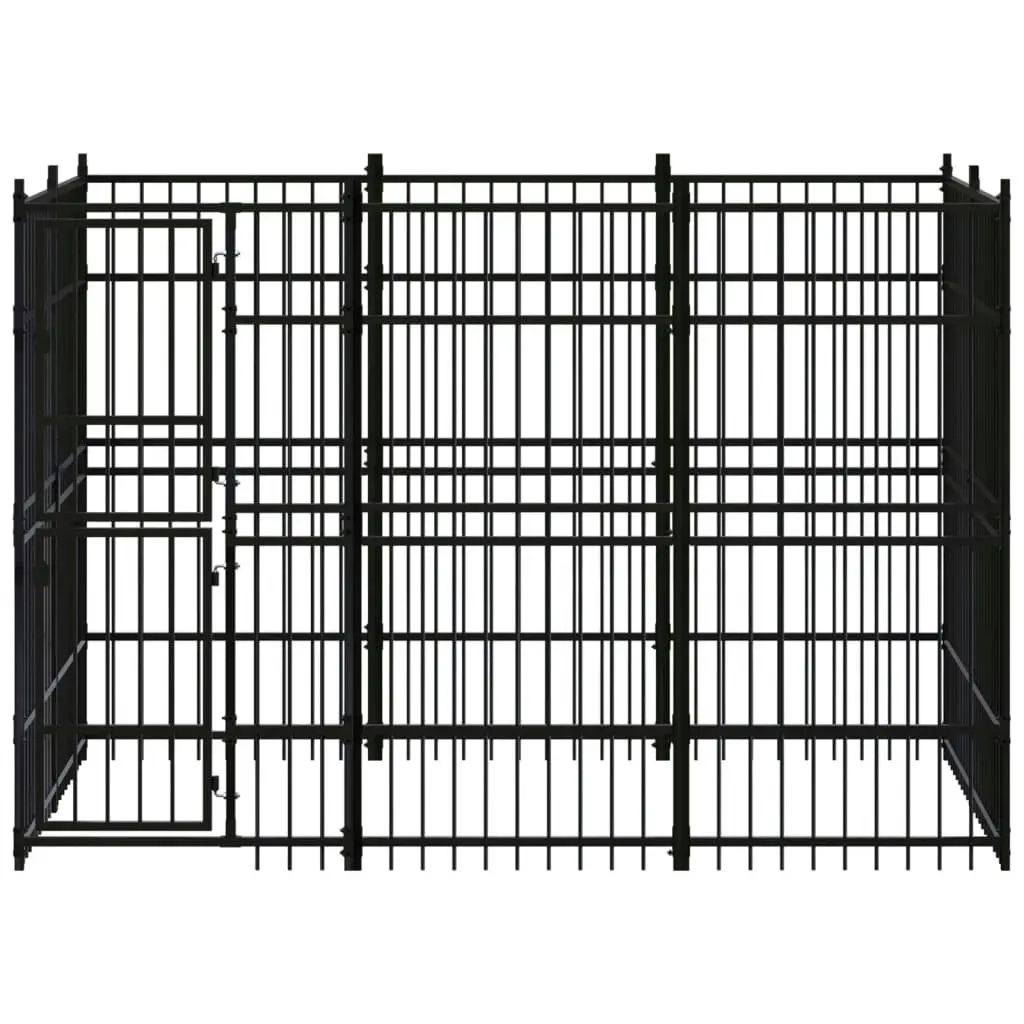 Outdoor Dog Kennel Steel 5.53 mÂ² 3097957