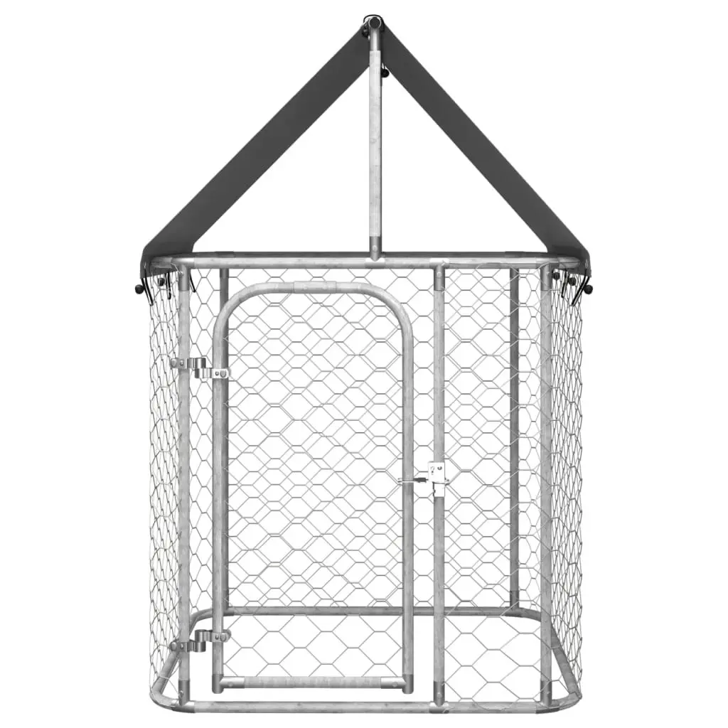 Outdoor Dog Kennel with Roof 100x100x150 cm 171495