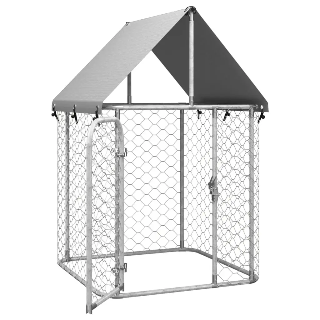 Outdoor Dog Kennel with Roof 100x100x150 cm 171495