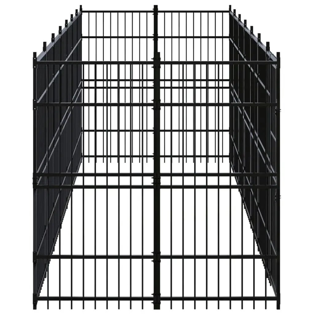 Outdoor Dog Kennel Steel 12.9 mÂ² 3097961