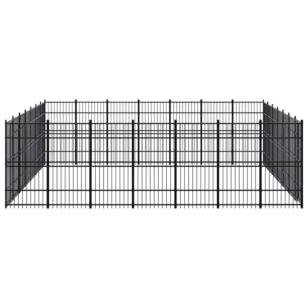 Outdoor Dog Kennel Steel 45.16 mÂ² 3098000