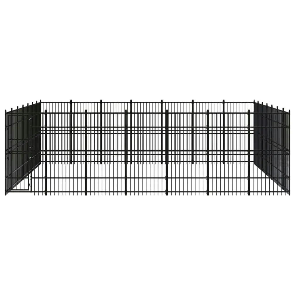 Outdoor Dog Kennel Steel 45.16 mÂ² 3098000