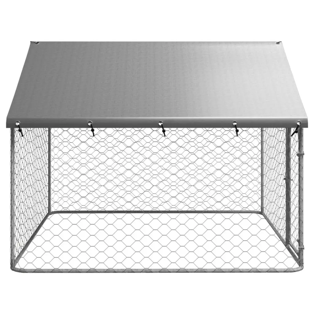 Outdoor Dog Kennel with Roof 200x200x150 cm 171498