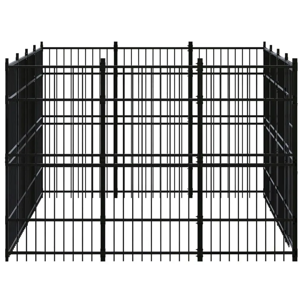 Outdoor Dog Kennel Steel 11.06 mÂ² 3097975