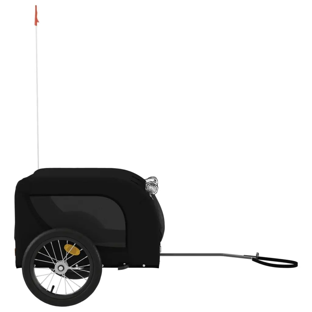 Pet Bike Trailer Black Oxford Fabric and Iron 94003