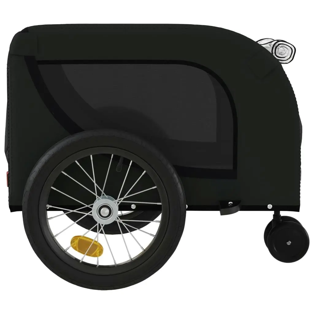 Pet Bike Trailer Black Oxford Fabric and Iron 94024