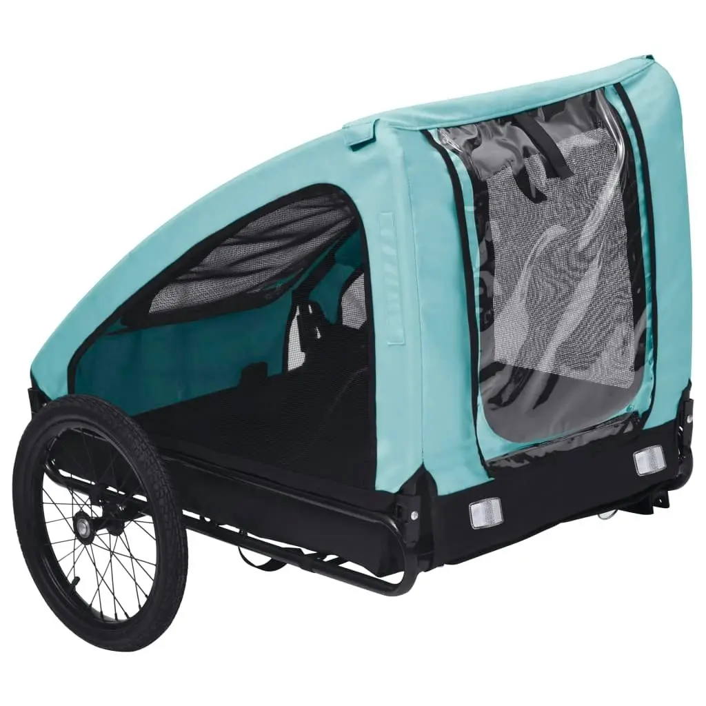 Pet Bike Trailer Blue and Black 92595