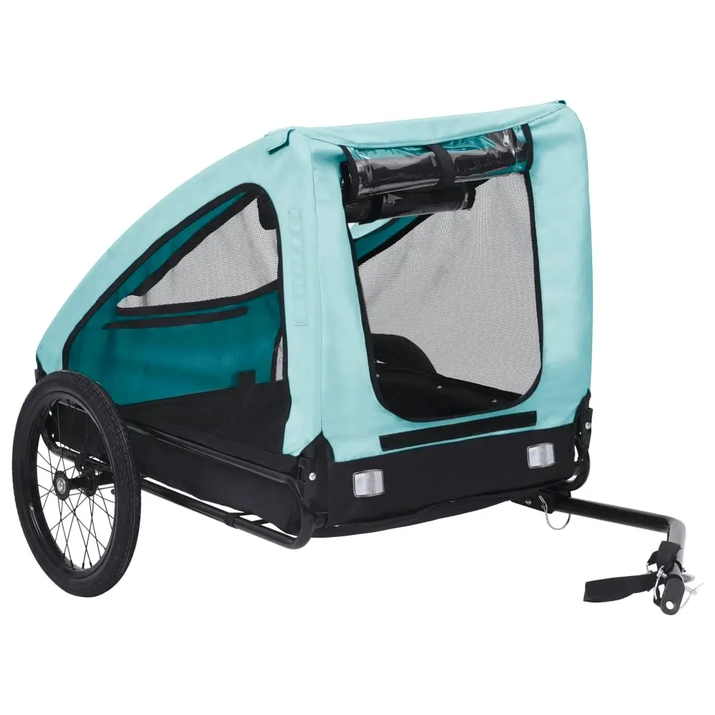 Pet Bike Trailer Blue and Black 92595