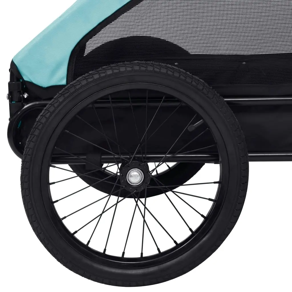 Pet Bike Trailer Blue and Black 92595