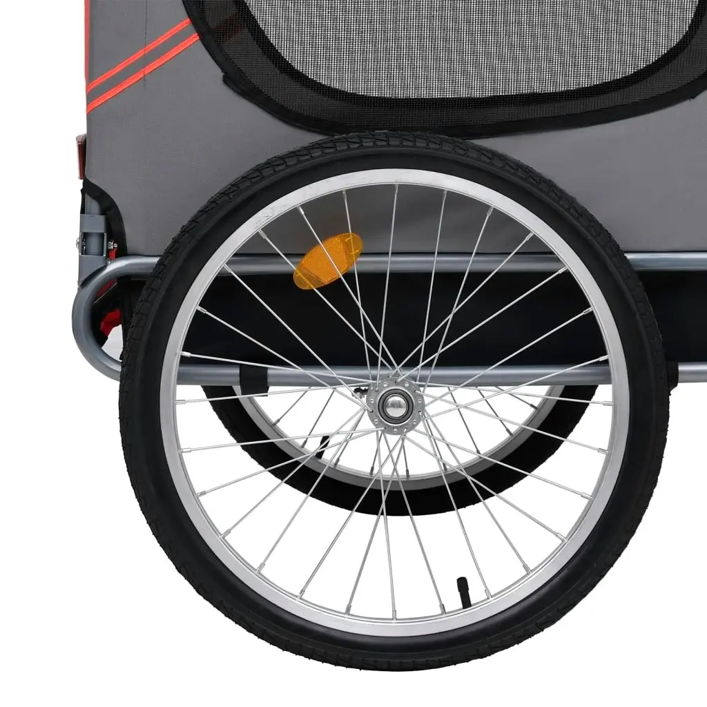 Pet Bike Trailer Red and Black 91765