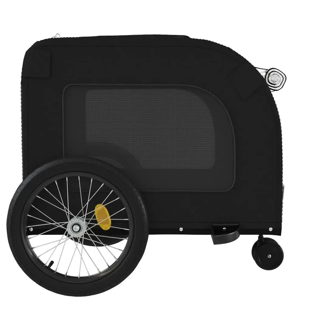 Pet Bike Trailer Black Oxford Fabric and Iron 93863