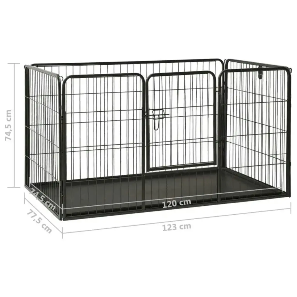 Puppy Playpen Steel 123x77.5x74.5 cm 170576