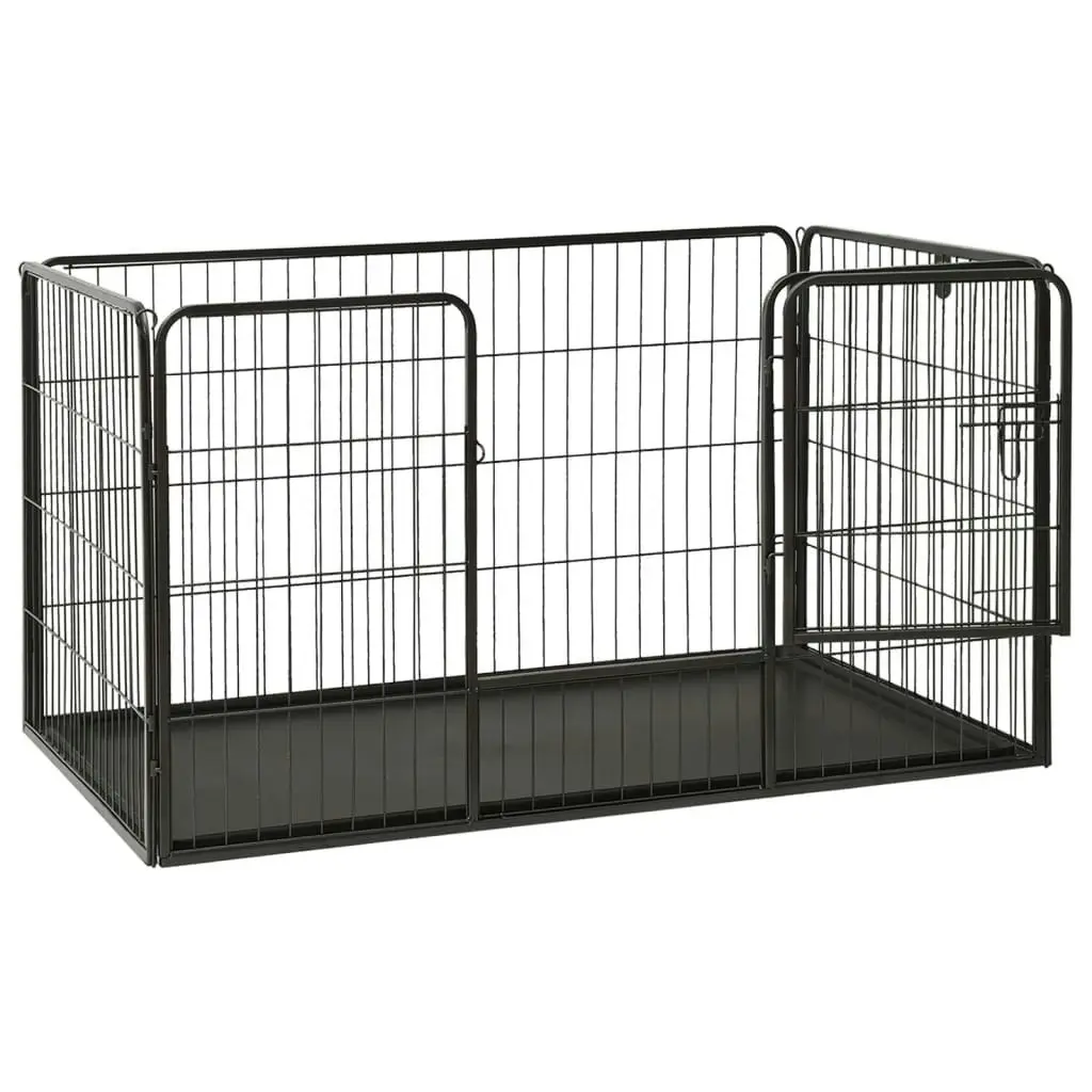 Puppy Playpen Steel 123x77.5x74.5 cm 170576