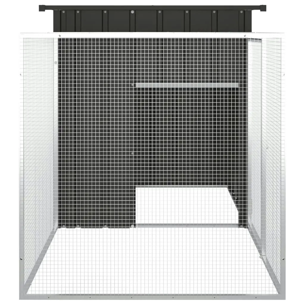 Rabbit Cage Anthracite 200x91x100 cm Galvanised Steel 3155527