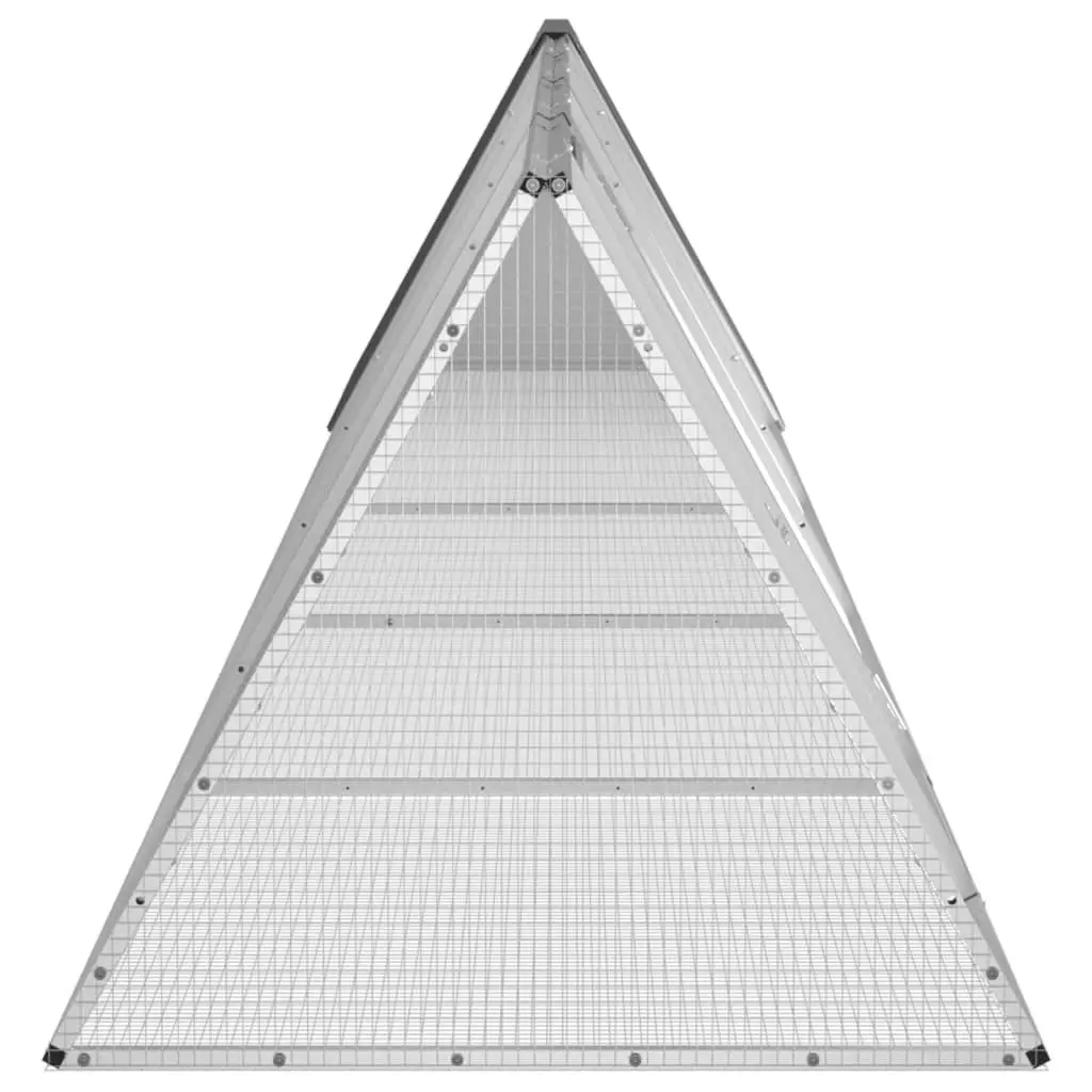 Rabbit Cage Anthracite 504.5x80.5x71 cm Galvanised Steel 3106448