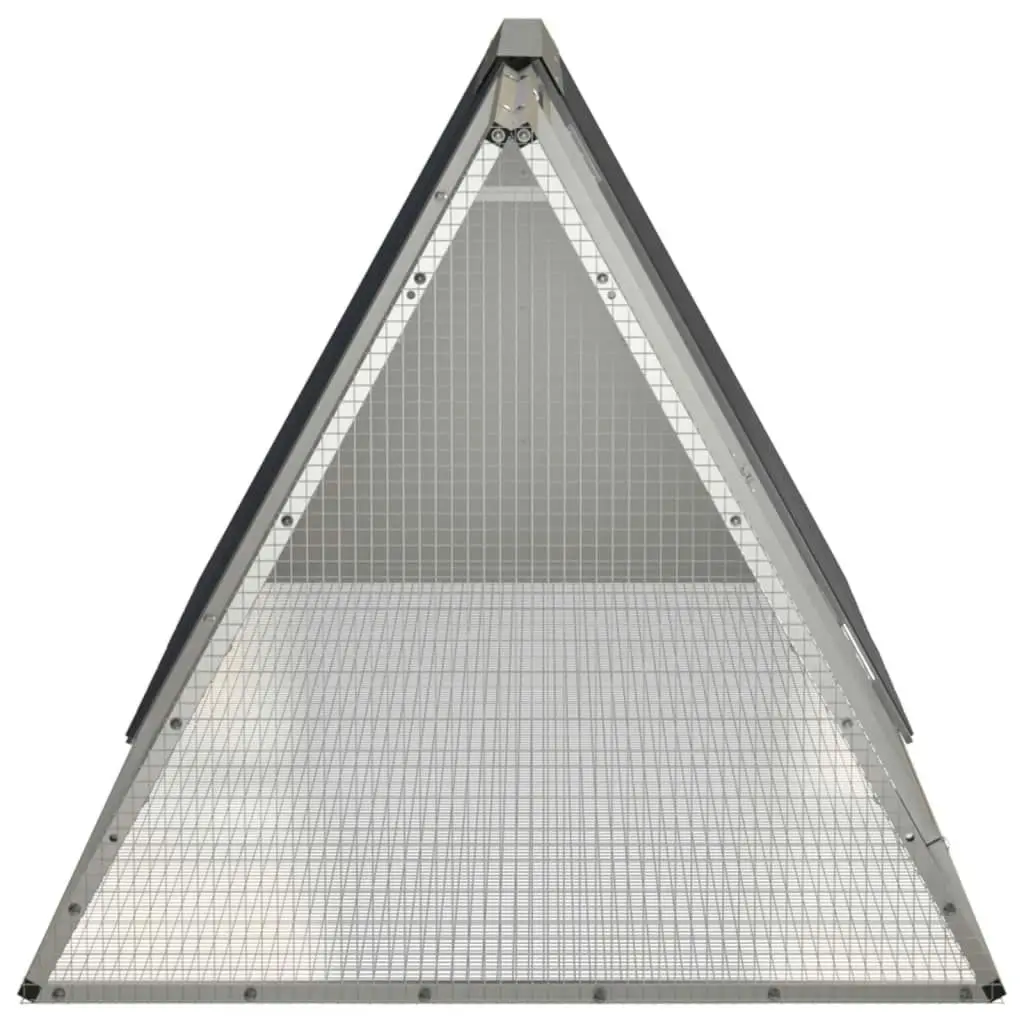 Rabbit Cage Anthracite 201.5x80.5x71 cm Galvanised Steel 171536