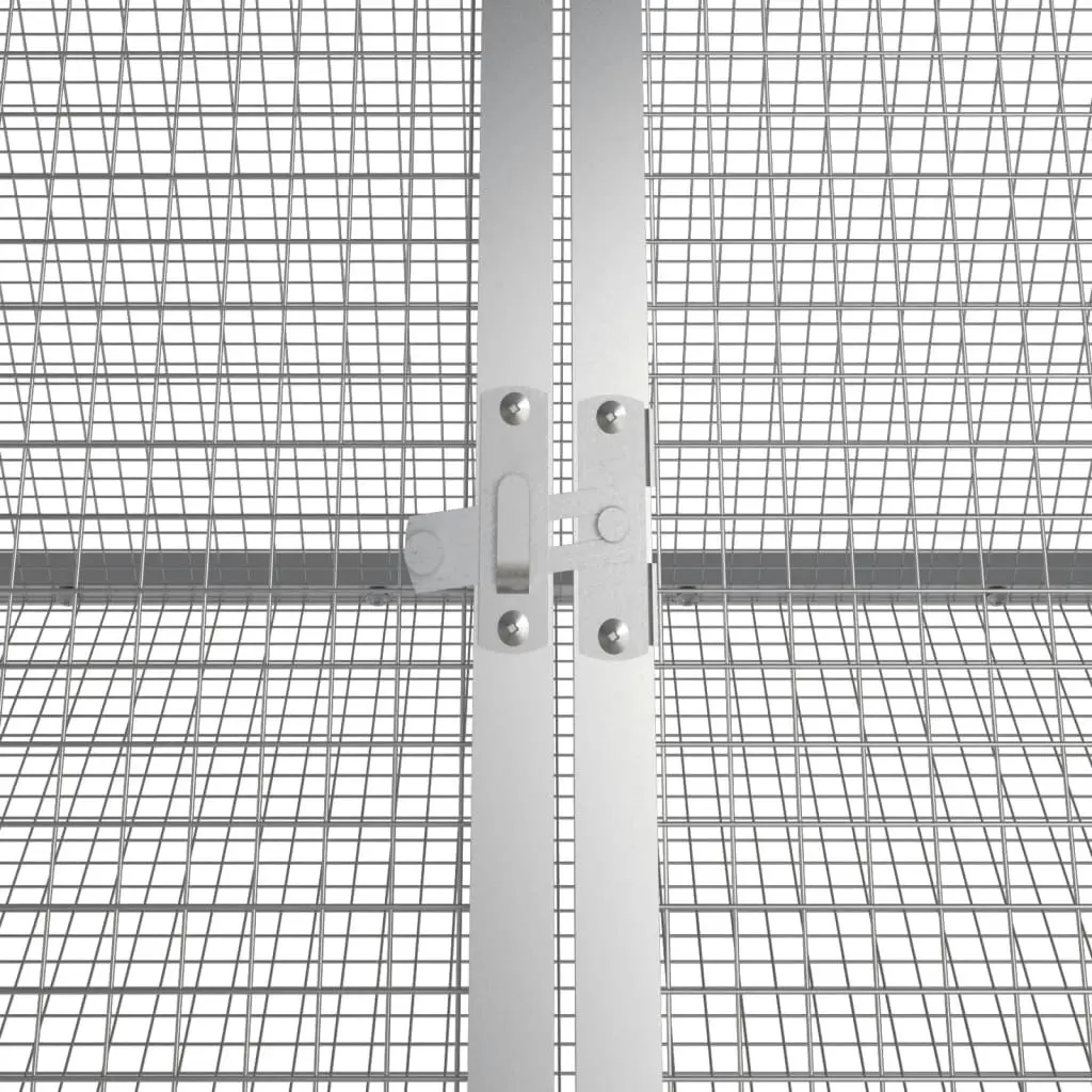 Rabbit Cage Anthracite 403.5x80.5x71 cm Galvanised Steel 3106447