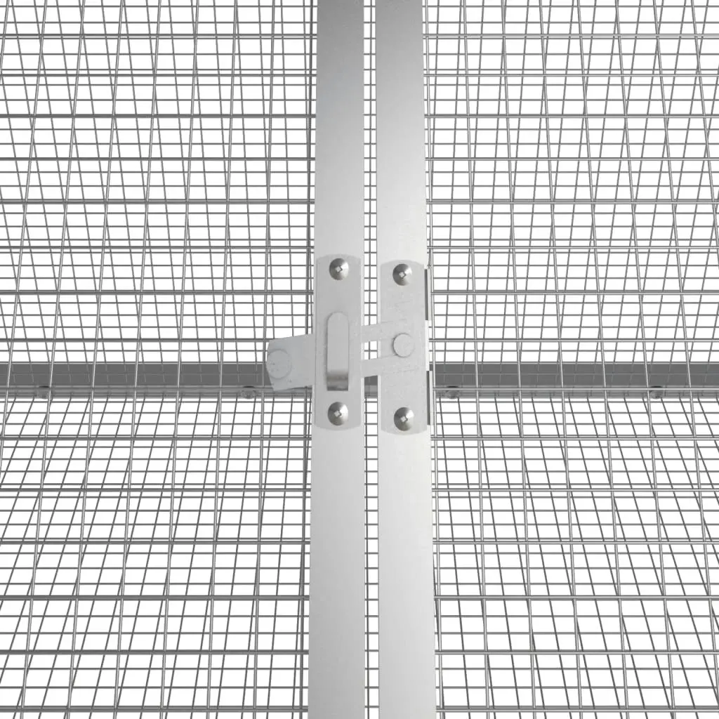 Rabbit Cage Anthracite 302.5x80.5x71 cm Galvanised Steel 3106446