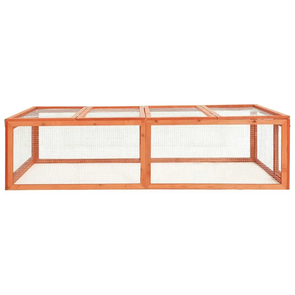 Rabbit Hutch 183x90x46.5 cm Solid Firwood 170877