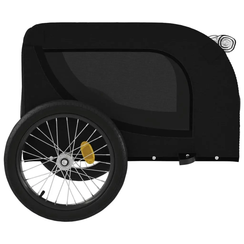 Pet Bike Trailer Black Oxford Fabric and Iron 94010