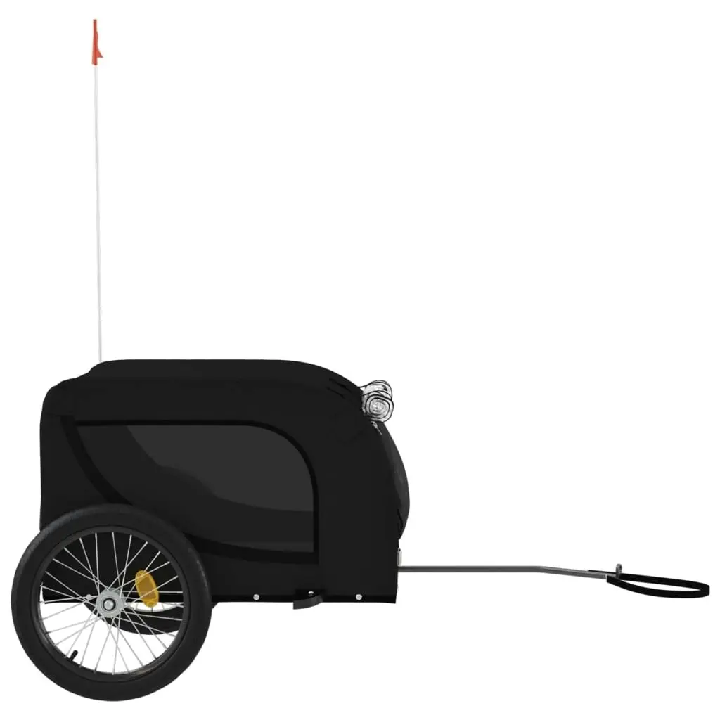 Pet Bike Trailer Black Oxford Fabric and Iron 94010