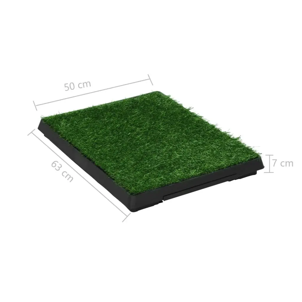 Pet Toilet with Tray & Faux Turf Green 63x50x7 cm WC 170766