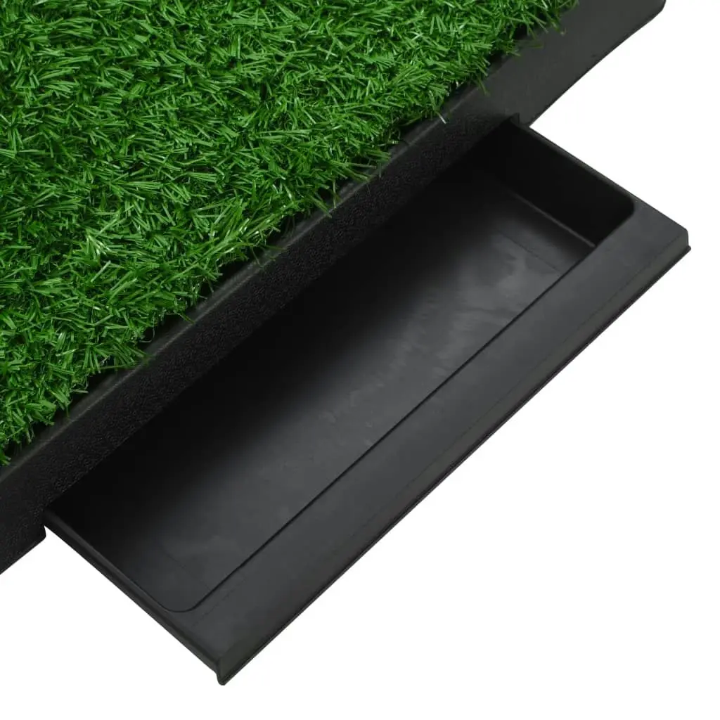 Pet Toilet with Tray & Faux Turf Green 63x50x7 cm WC 170766