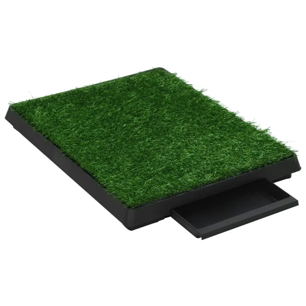 Pet Toilet with Tray & Faux Turf Green 63x50x7 cm WC 170766