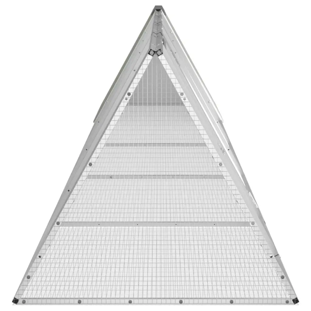 Rabbit Cage Grey 504.5x80.5x71 cm Galvanised Steel 3106451