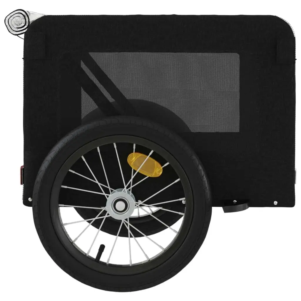 Pet Bike Trailer Black Oxford Fabric&Iron 93919