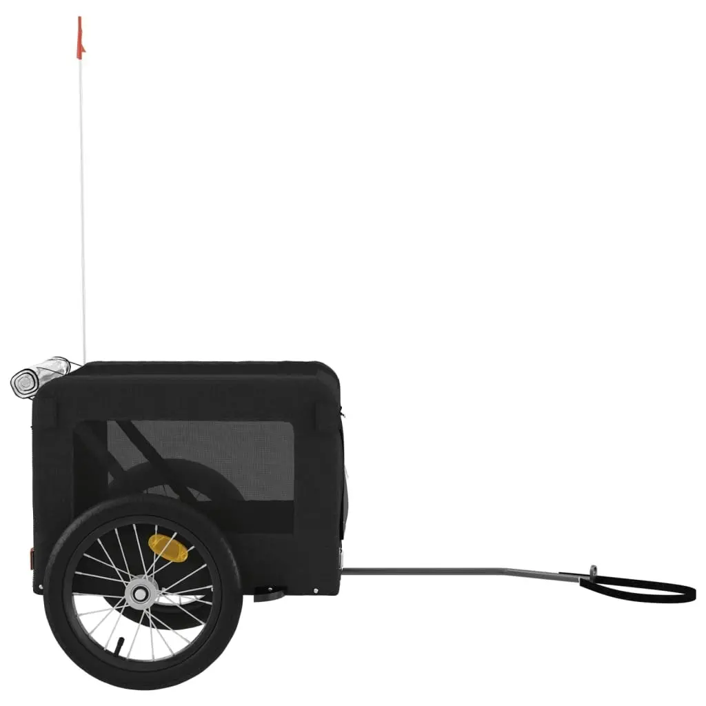 Pet Bike Trailer Black Oxford Fabric&Iron 93919