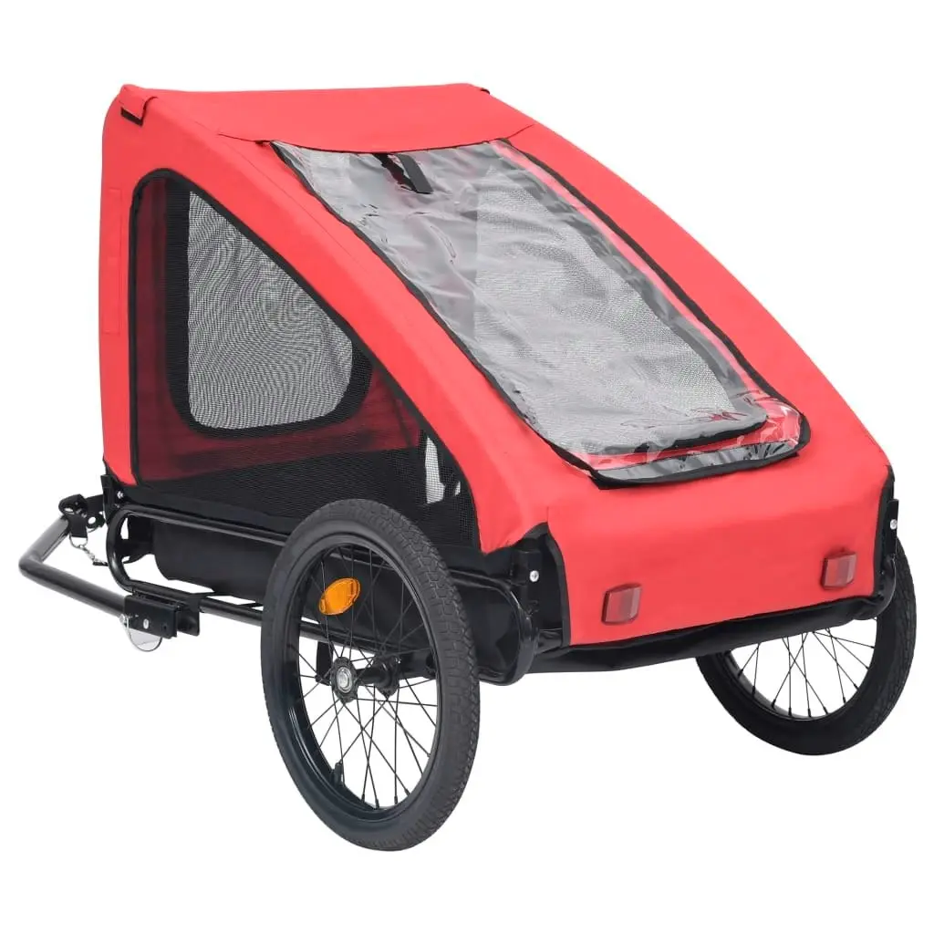 Pet Bike Trailer Red and Black 92594