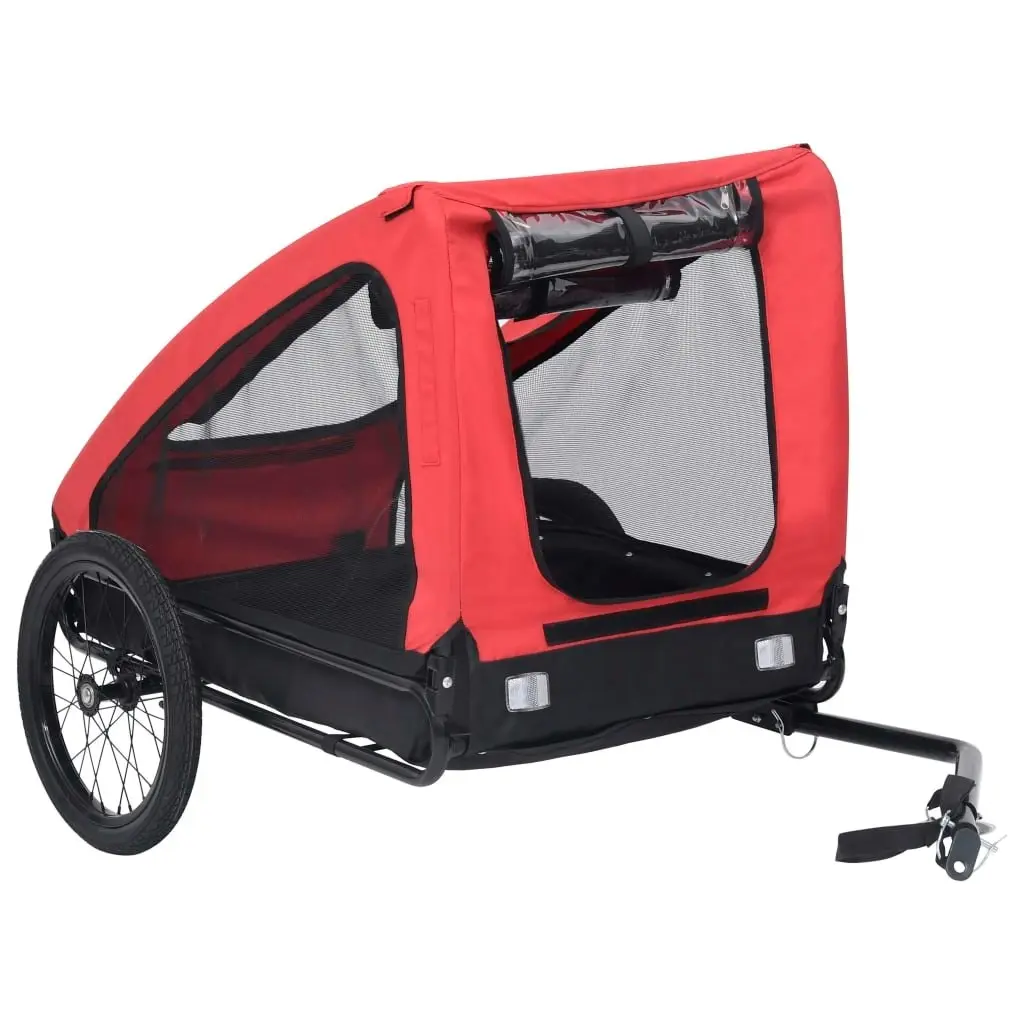 Pet Bike Trailer Red and Black 92594