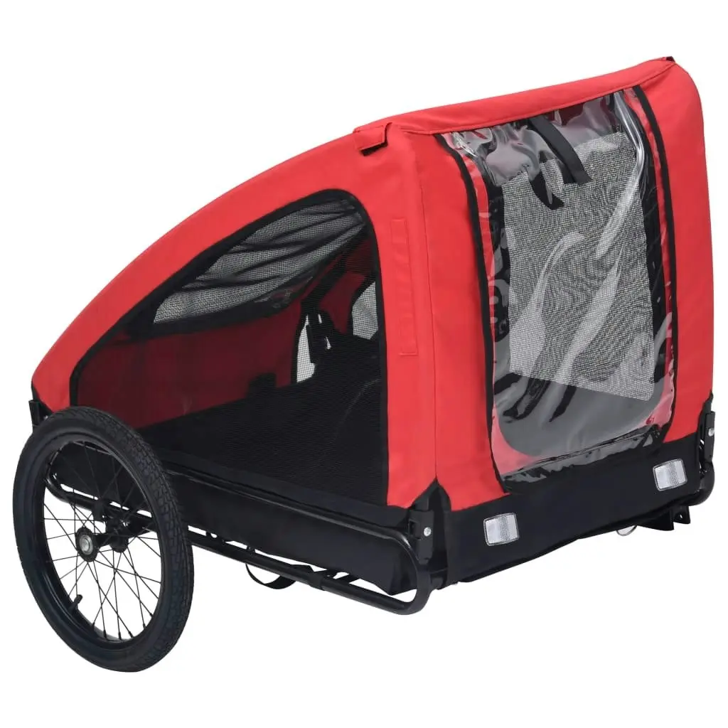 Pet Bike Trailer Red and Black 92594