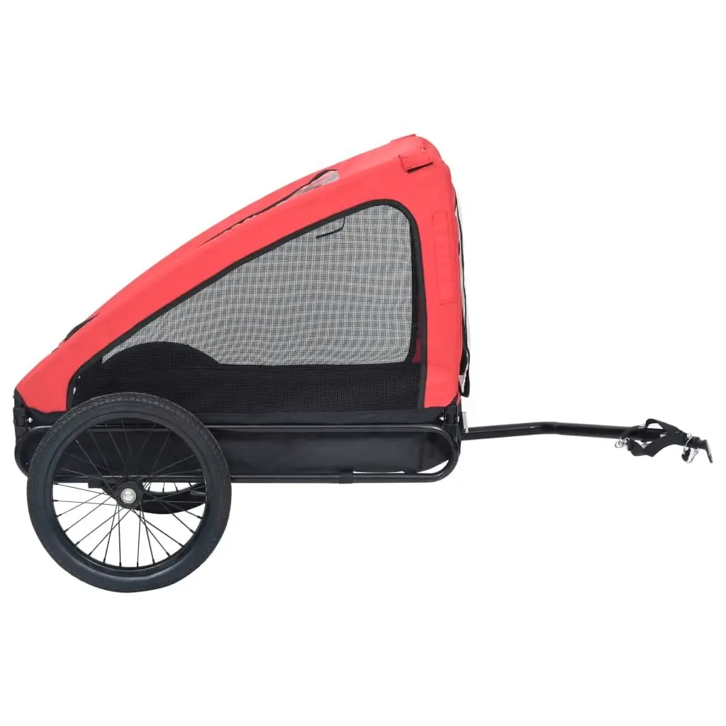 Pet Bike Trailer Red and Black 92594