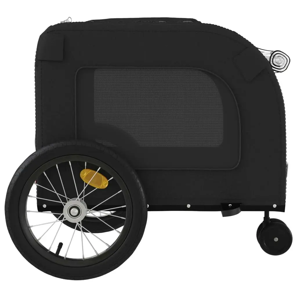 Pet Bike Trailer Black Oxford Fabric and Iron 93856