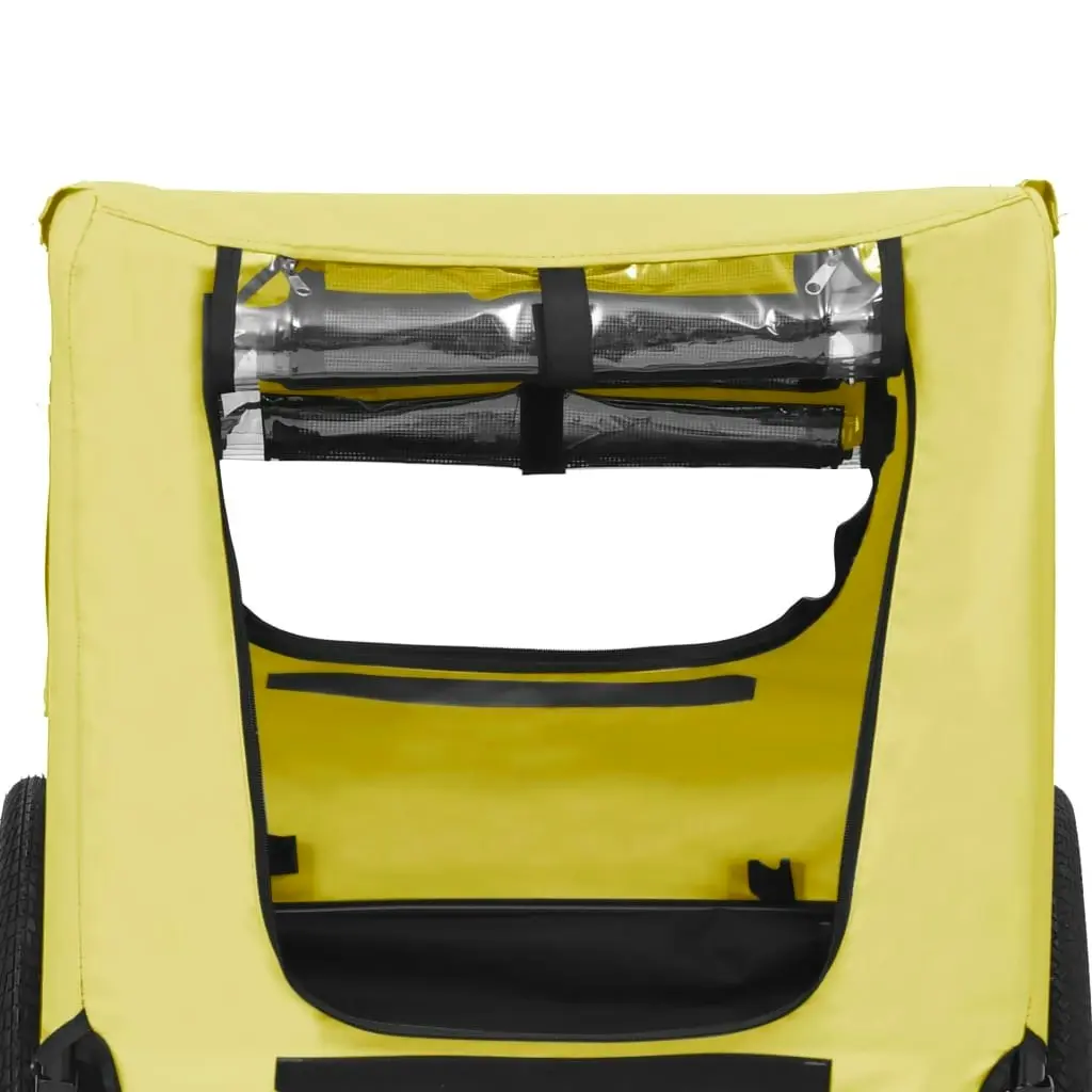 Pet Bike Trailer Yellow and Black 92596