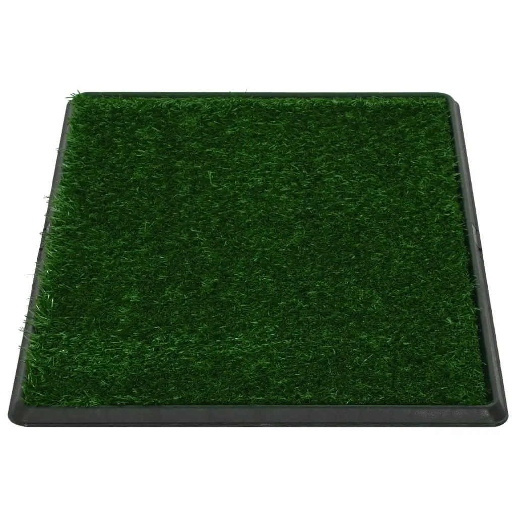 Pet Toilets 2 pcs with Tray & Faux Turf Green 76x51x3 cm WC 170770