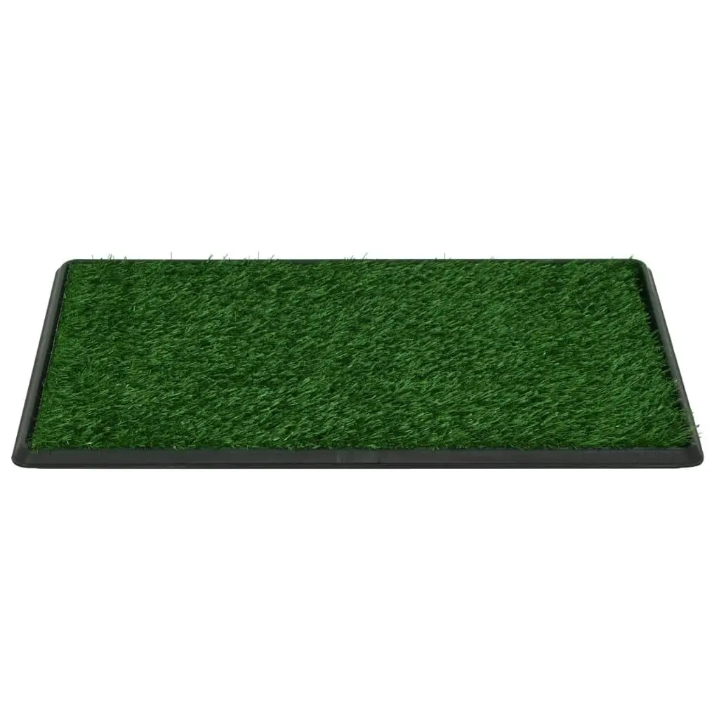 Pet Toilets 2 pcs with Tray & Faux Turf Green 76x51x3 cm WC 170770