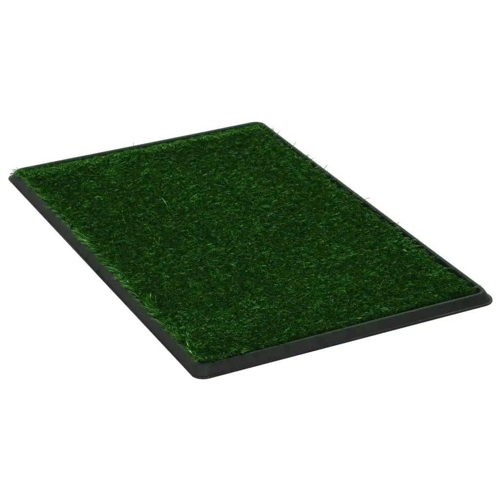 Pet Toilets 2 pcs with Tray & Faux Turf Green 76x51x3 cm WC 170770