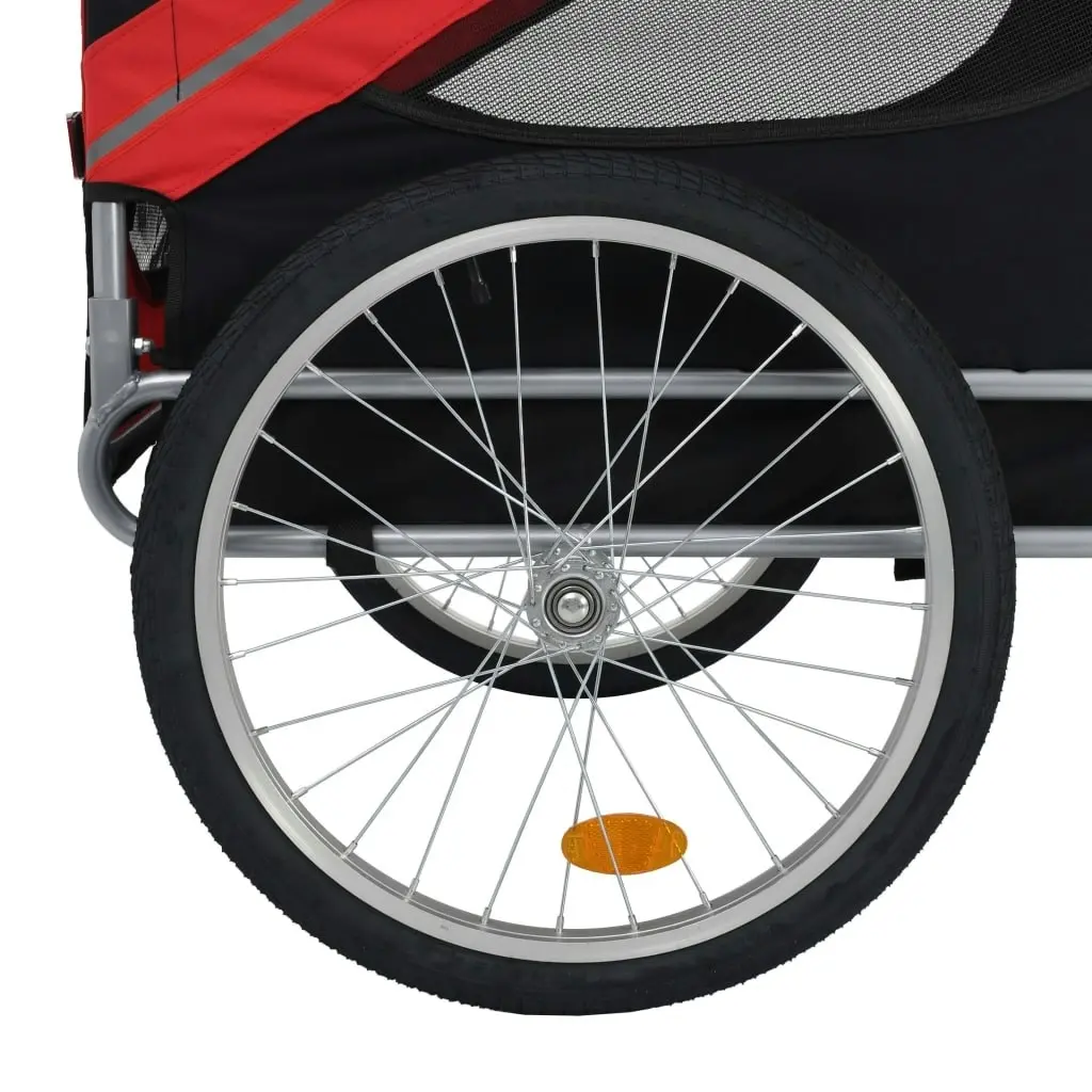 Pet Bike Trailer Red and Black 91766