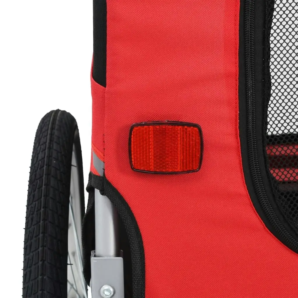 Pet Bike Trailer Red and Black 91766