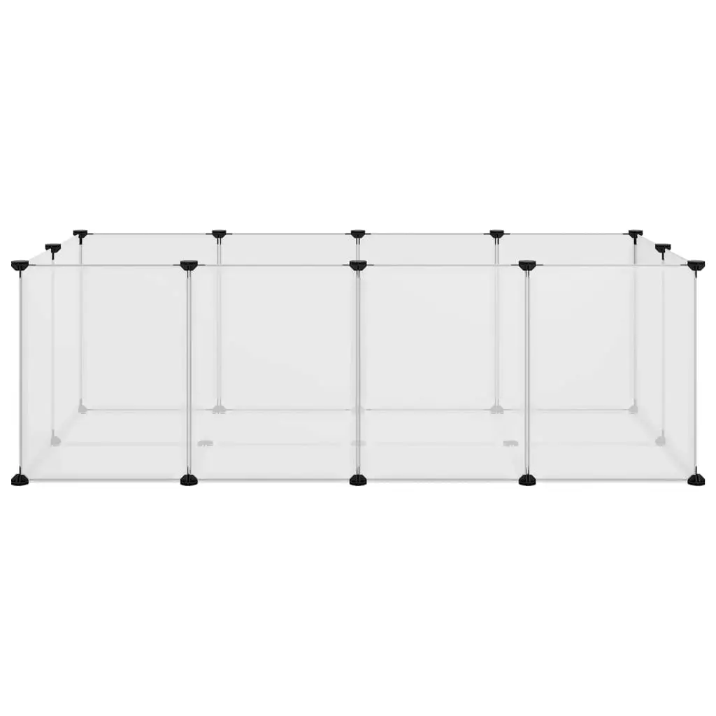 Small Animal Cage Transparent 144x74x46.5 cm PP and Steel 340572