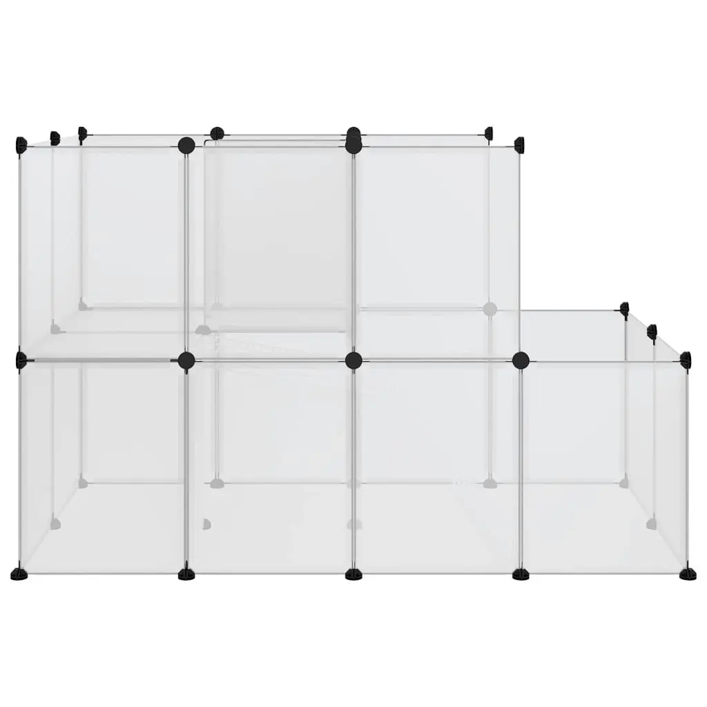 Small Animal Cage Transparent 142x74x93 cm PP and Steel 340574